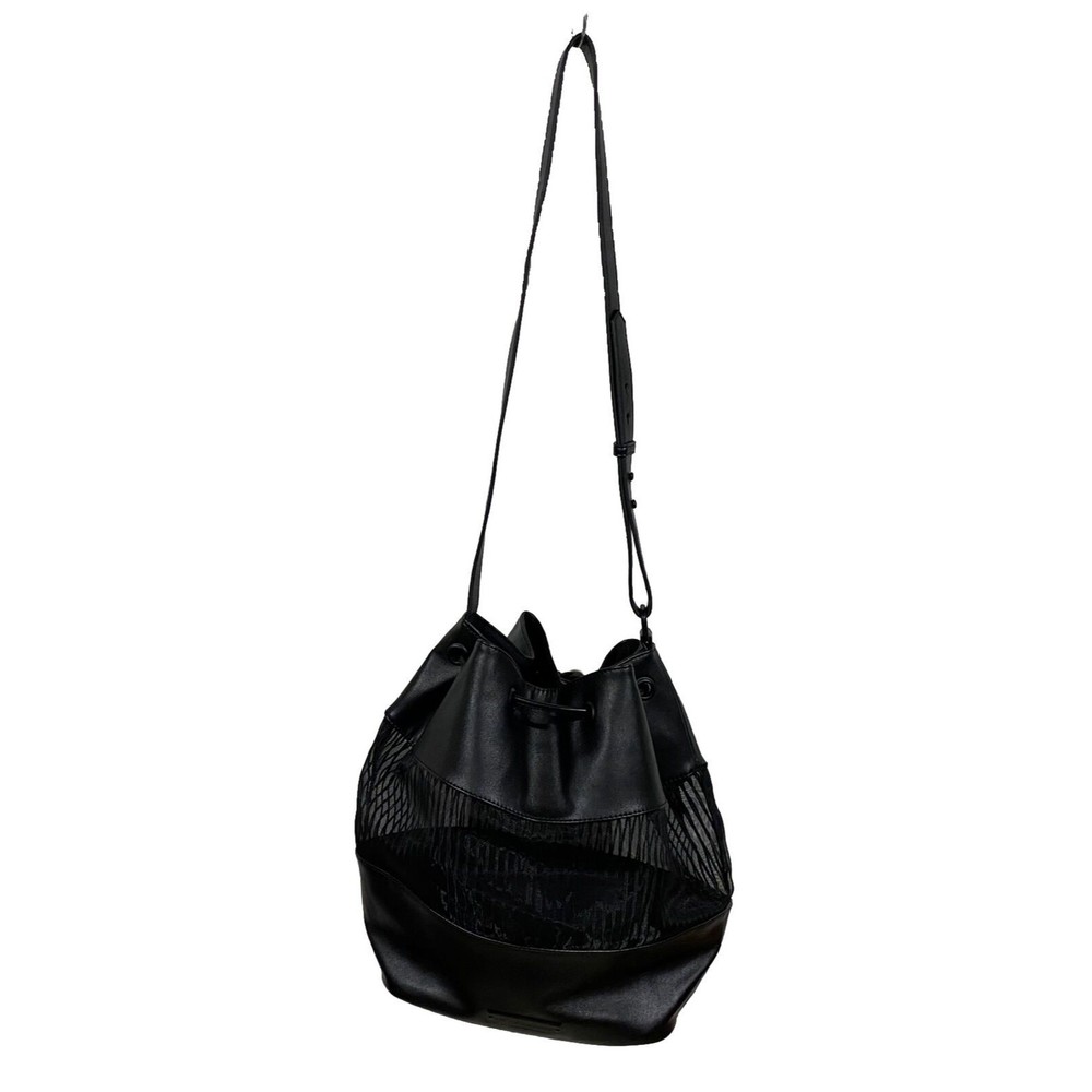 BCBGeneration Drawstring Mesh Middle Tote Handbag Purse